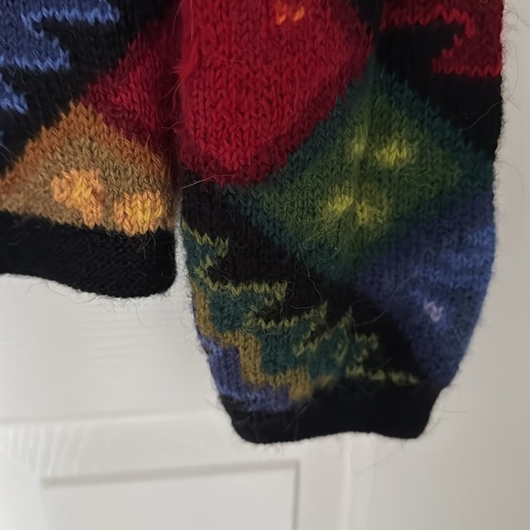 Vintage colorful sweater cardigan - Picture 4 of 5